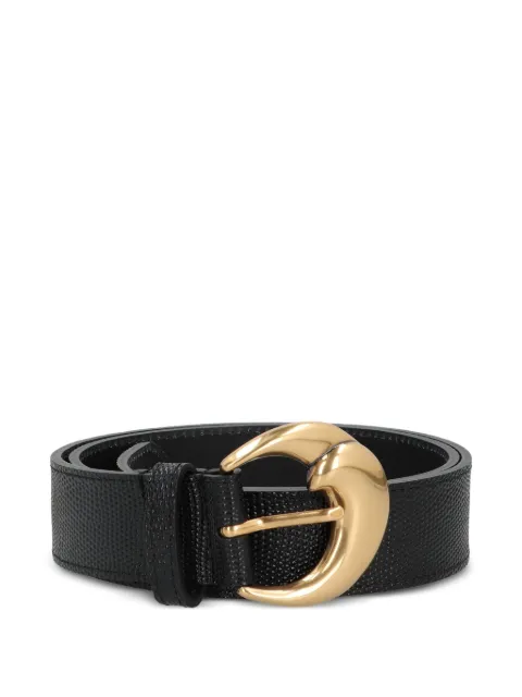 ETRO paisly buckle leather belt Black WP3B0009AP359