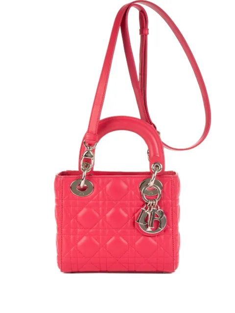 Christian Dior Pre-Owned Lady Dior quilted shoulder bag Pink 30MA1123