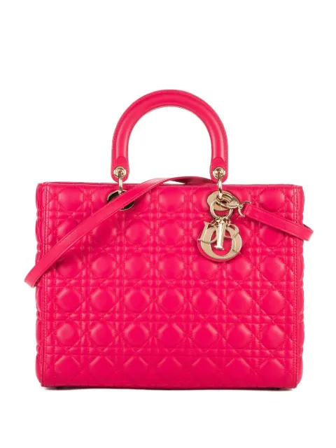 Christian Dior Pre-Owned 2010s quilted shoulder bag Pink 15BO0182