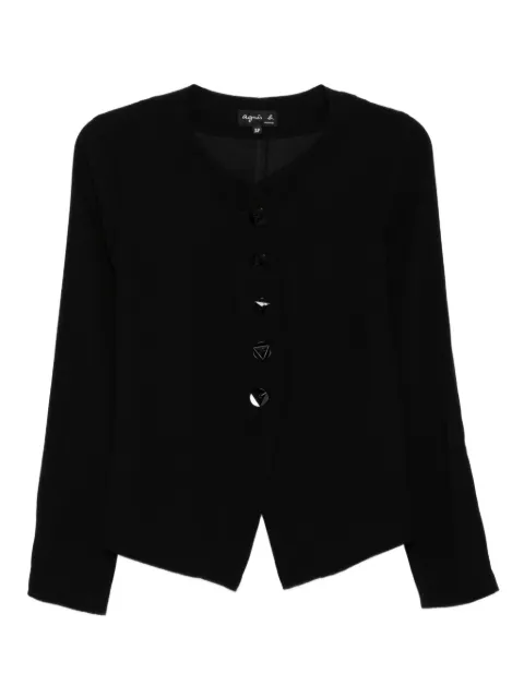 agnès b. button-up blouse Black L852U092