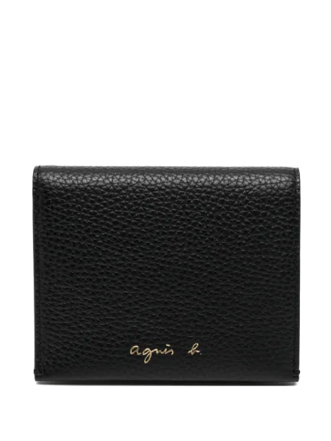 agnès b. leather wallet Black P788VCZ1
