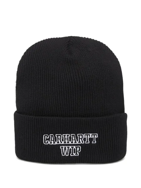 Carhartt WIP Alumni ribbed-knit beanie hat Black I035270