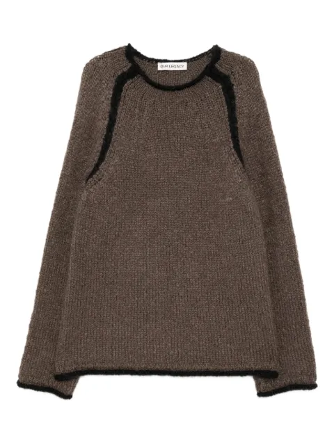 OUR LEGACY Rider contrasting-trim sweater Brown M4253RS