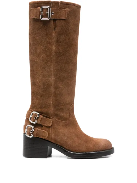 Chloé 60mm buckled boots Brown CH25W12EPX