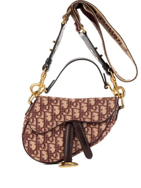 Christian Dior Pre-Owned Sadle monogram shoulder bag Brown 05RU1118
