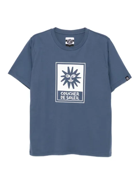 SPORT b. by agnès b. sunset-print T-shirt Blue 1409QF1P