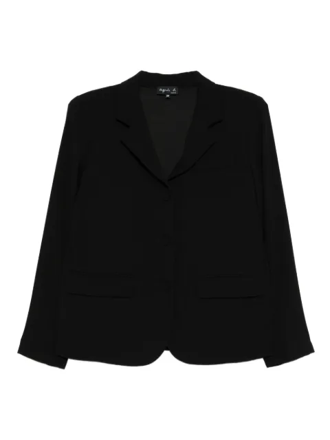 agnès b. single-breasted blazer Black XH84U092