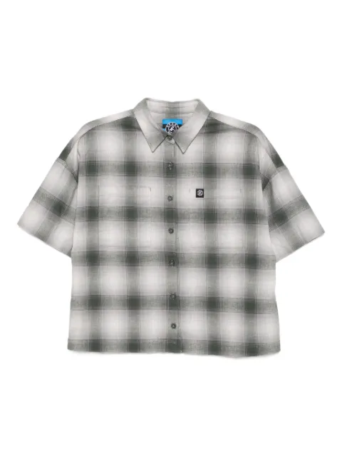 SPORT b. by agnès b. plaid cotton shirt Grey C649QC0E