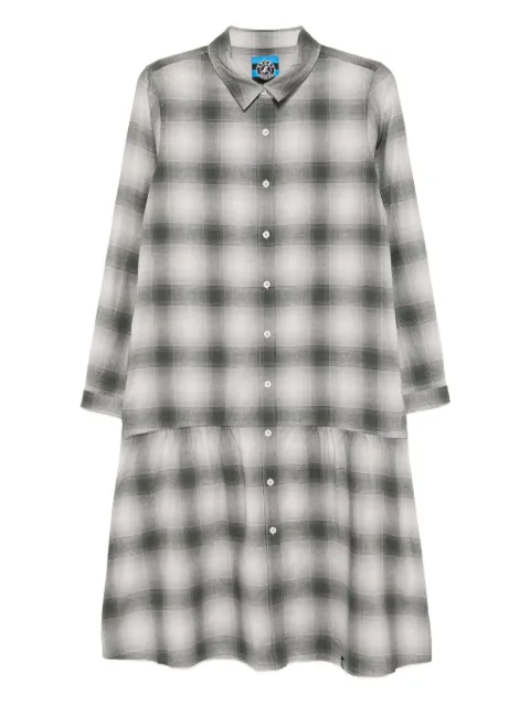SPORT b. by agnès b. checkered plaid dress Green R522QC0E