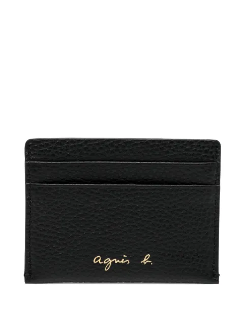agnès b. leather cardholder Black P790VCZ1