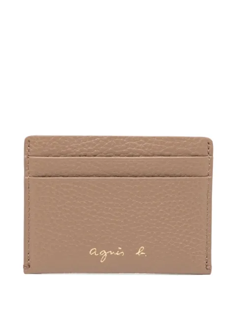 agnès b. leather cardholder Brown P790VCZ1