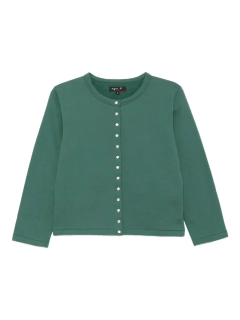 agnès b. snap cotton cardigan Green ED17M434