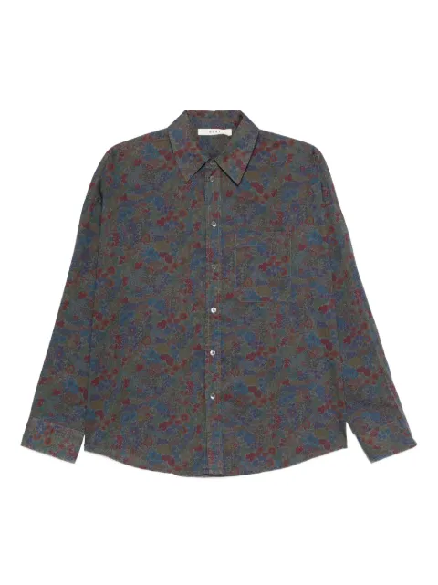 6397 floral-print button-down shirt Grey NT536