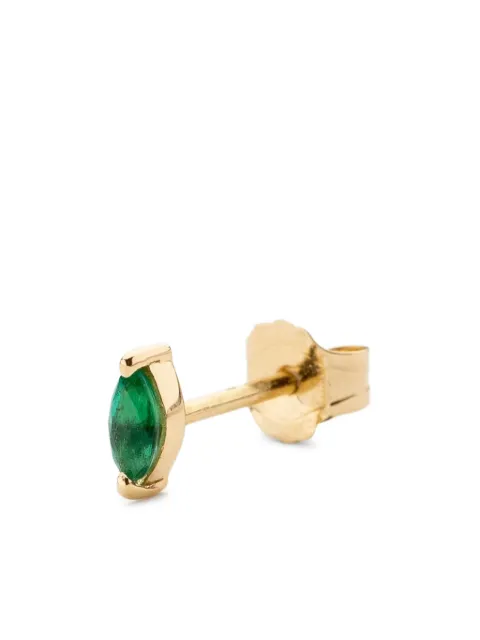 We by WHITEbIRD 18K yellow gold Marquise Emerald Earring Gold WBBOPMARQOJEME