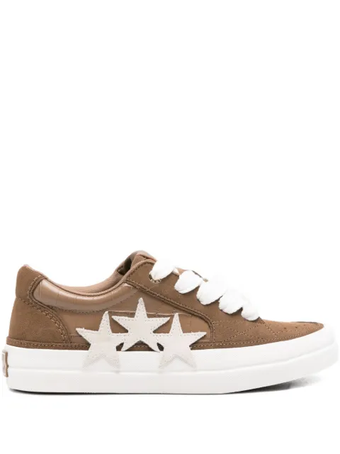 AMIRI star-embellished suede trainers Brown AMFOSR1182