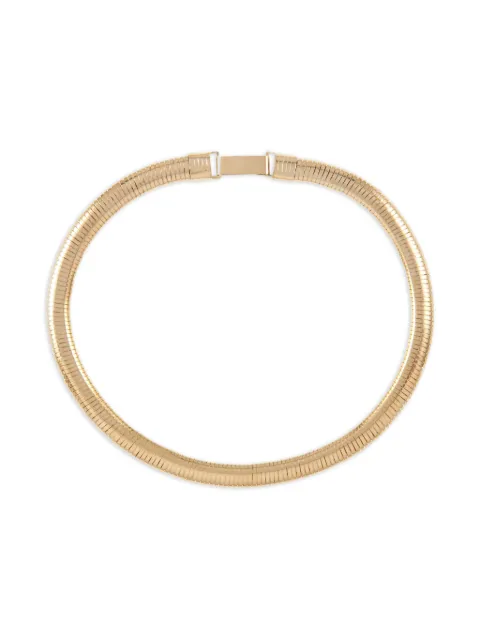 Susan Caplan Vintage 1980s textured flex necklace Gold NL023026