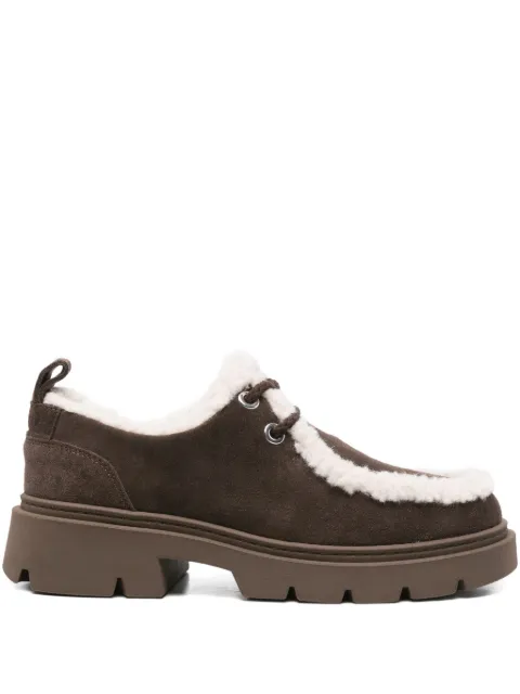 Inuikii Mocabee Curly shearling-trimmed derby Brown 10150030011