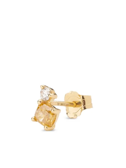 We by WHITEbIRD 18K yellow gold Aurore diamond earring Gold WBBOAUROJDJA