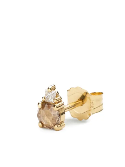 We by WHITEbIRD 18K yellow gold diamond earring Gold WBBOAUROJDBR