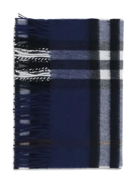 Burberry Check cashmere scarf Blue 8113948