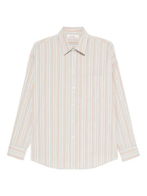 6397 striped long-sleeve shirt Grey NT548