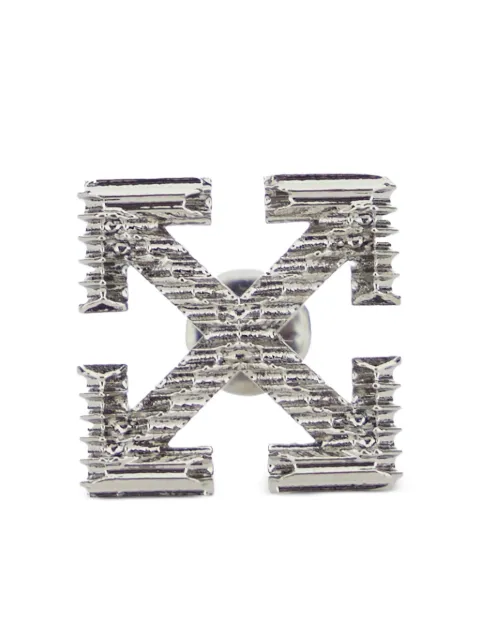 Off-White Arrows textured earring Silver OMOD11NF25MET001