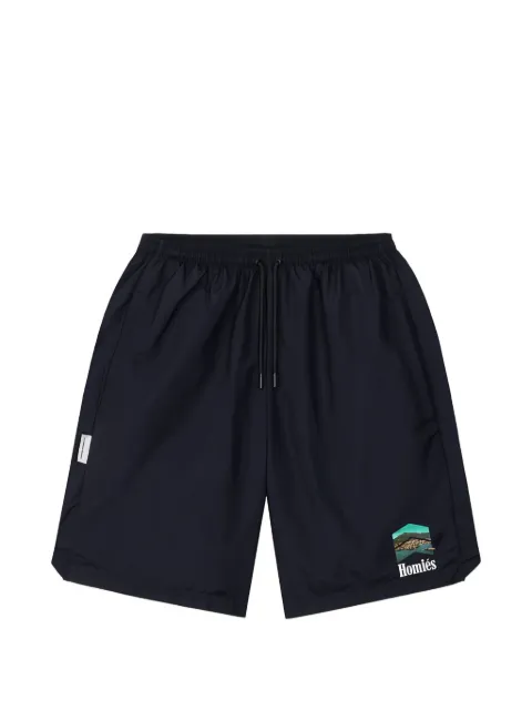 HOMIES MARBELLA Racing logo-detail shorts Blue H07007