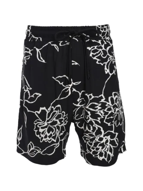 Gaëlle Paris floral-print bermuda shorts Black GAABM01322