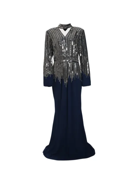 Prabal Gurung Jane embellished maxi dress Blue ER25G525