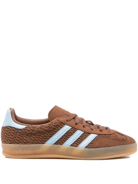 adidas Gazelle textured-stripe sneakers Brown JS1417