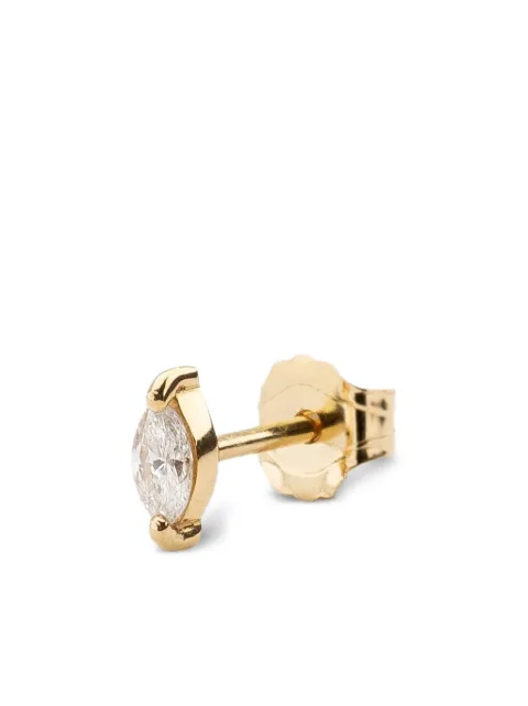 We by WHITEbIRD 18K yellow gold Marquise diamond earring Gold WBBOPMARQOJDIA