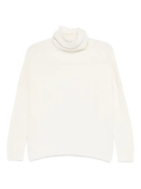 kujten turtleneck sweater White F4336