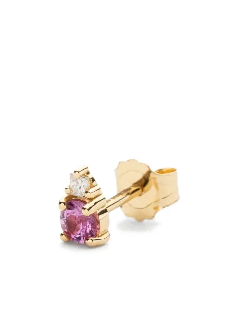 We by WHITEbIRD 18K yellow gold Aurore sapphire and diamond earring Gold WBBOAUROJSPR