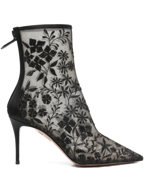 Aquazzura Mon Amour ankle boots Black MMUMIDB0TST