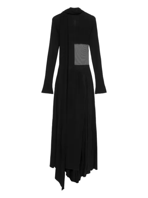 Blumarine sheer-details maxi dress Black 4A322B