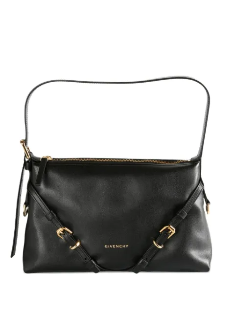 Givenchy mini Voyou buckle-strap leather shoulder bag Black BB514XB2AE
