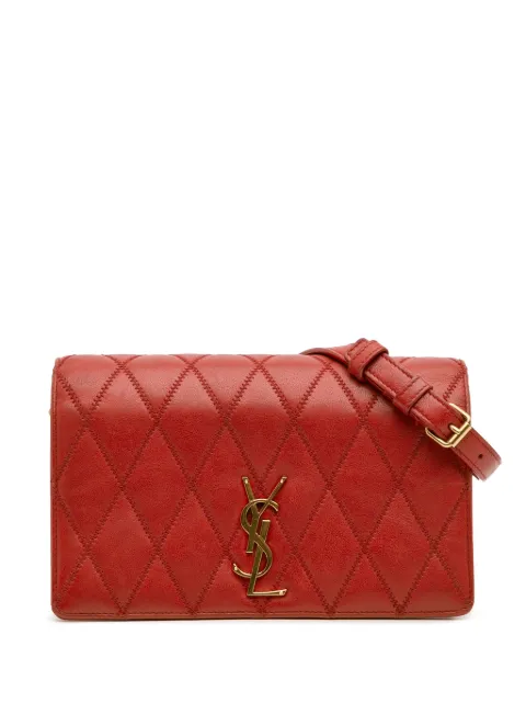 Saint Laurent Pre-Owned 2019 Diamond Quilted Lambskin Angie Chain Bag crossbody bag Red UT1O40UFHLAHV20B