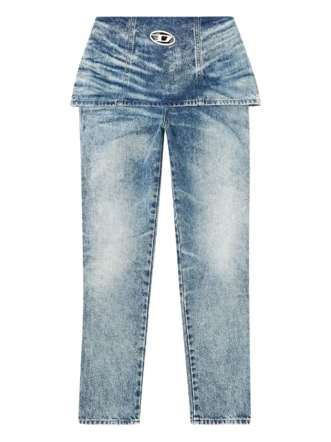 Diesel D-Hourjian 007 Da peplum-waist jeans Blue A21553007DA