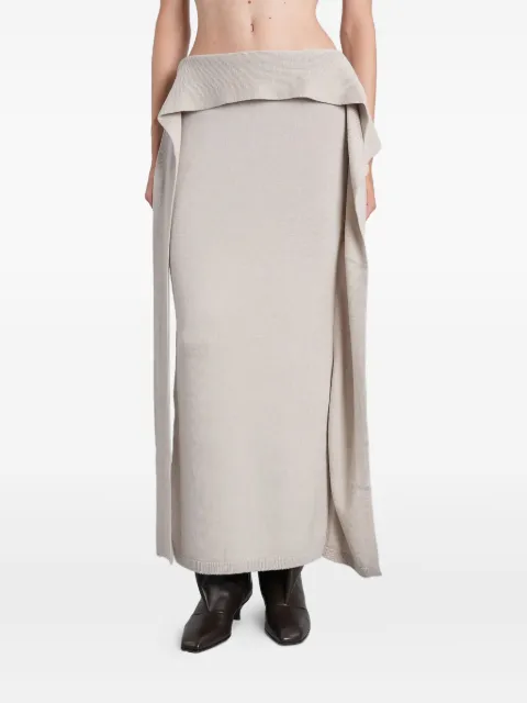 ENTIRE STUDIOS layered wrap skirt Neutrals ESWW2510054