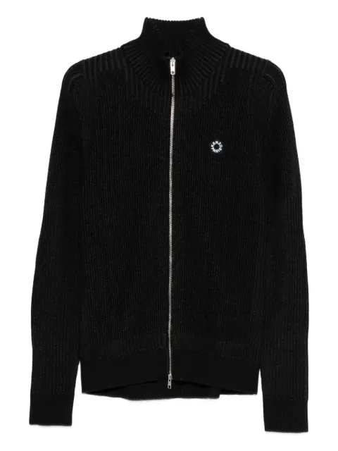 Kenzo ribbed zip-up cardigan Black FF65CA7403LH