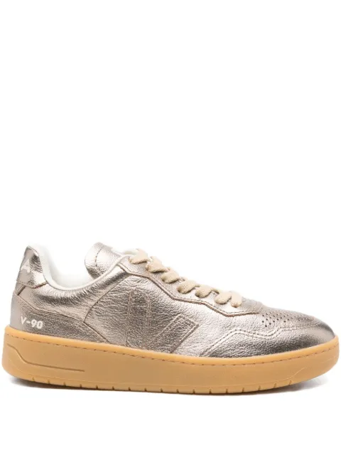VEJA V-90 leather sneakers Gold VD2020913A