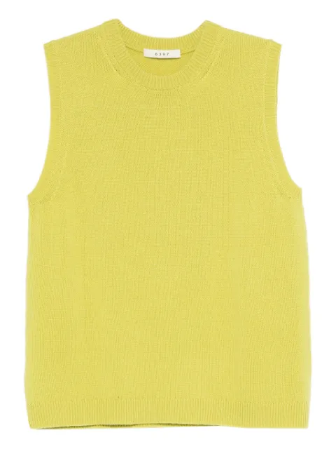 6397 sleeveless wool-cashmere top Green NSW468