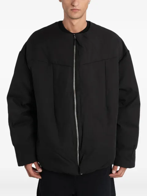 ENTIRE STUDIOS collarless padded jacket Black ESUW251018