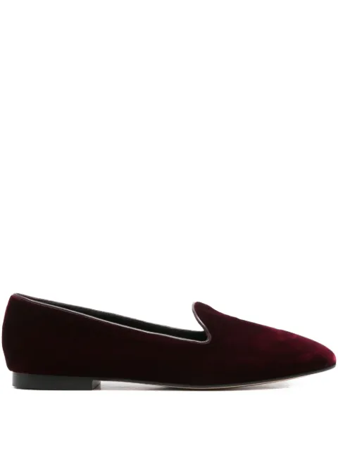 Arteana velvet-finish ballet flats Red AW25GIUGARSSFL