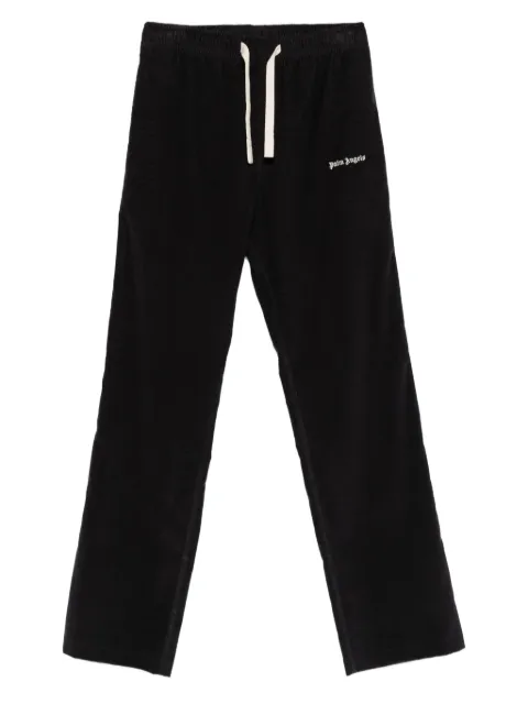 Palm Angels drawstring corduroy trousers Black PMCA141F25FAB001