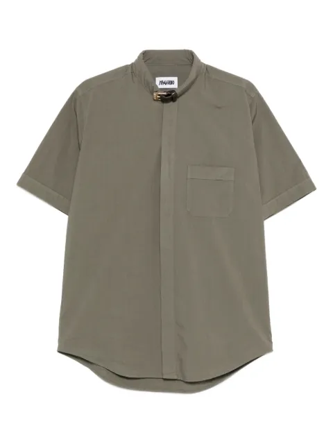 Magliano buttoned-fastening short-sleeve shirt Green MGFW25TT01386MD18