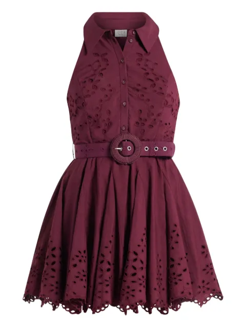 Hemant And Nandita Mahi belted mini dress Purple HNMAHI5766
