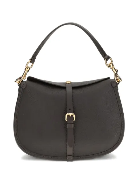 ETRO medium buckle-fastening pebble-leather shoulder bag Brown WP1C0019AP386