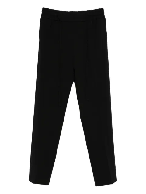 Blanca Vita drawstring-waist trousers Black PRIYA5034