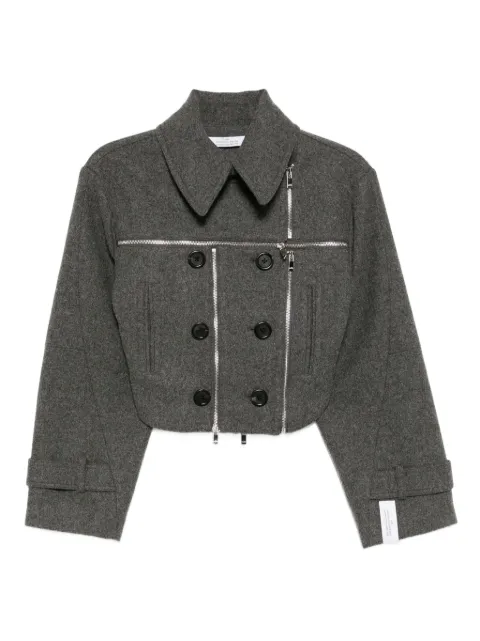 Rokh double breasted jacket Grey R5CA174WM